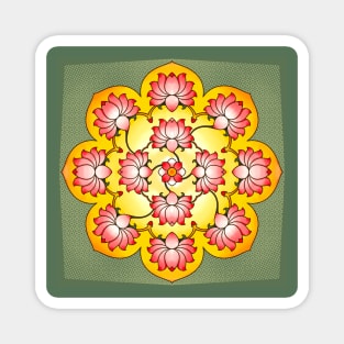 Lotus mandala Magnet