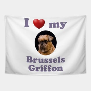 I Love My Brussels Griffon Tapestry