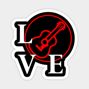 I love to play Guitar for Guitar player music lover Magnet