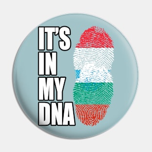 Luxembourgish And Bulgarian Mix Heritage DNA Flag Pin