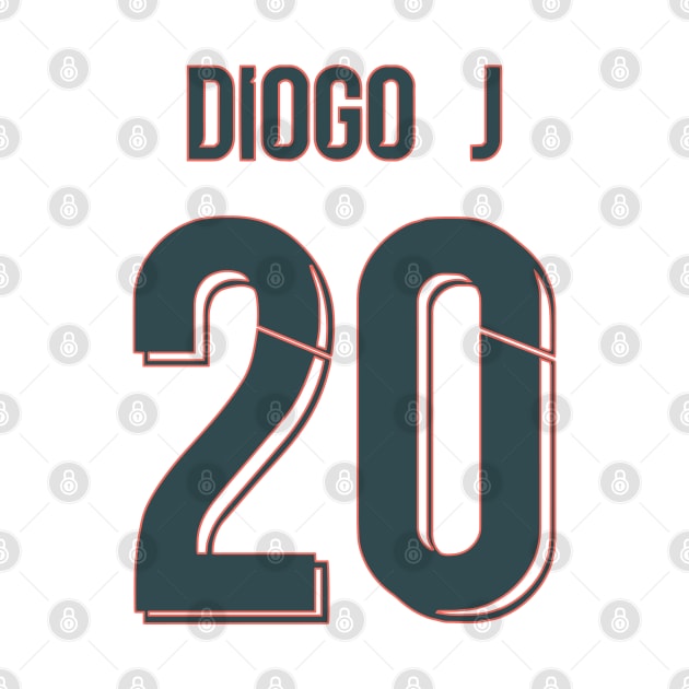 Diogo Jota Away Liverpool jersey 21/22 by Alimator