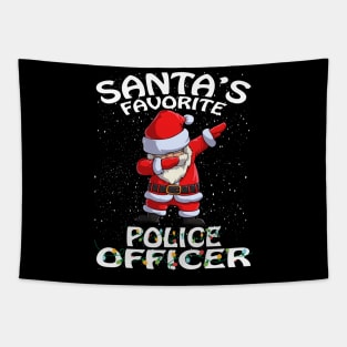 Santas Favorite Police Officer Christmas Tapestry