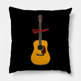 Townes Van Zandt Martin D-35 Acoustic Guitar Pillow