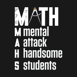 Math fun meme gift idea for lazy students who hate math subject T-Shirt