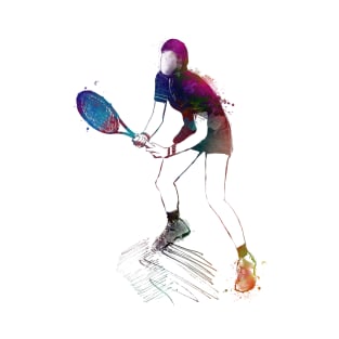 Tennis player sport art #tennis #sport T-Shirt