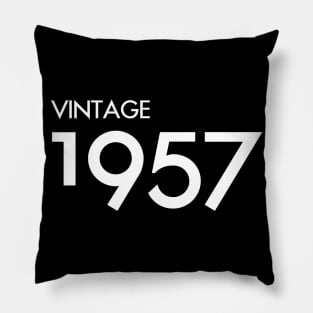 Vintage 1957 Gift 63rd Birthday Party Pillow