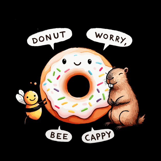 Donut worry bee cappy by DoodleDashDesigns