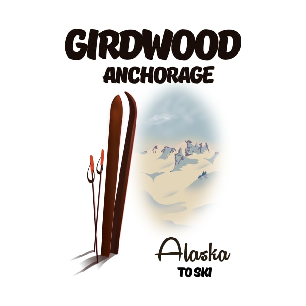 Girdwood anchorage alaska ski by nickemporium1