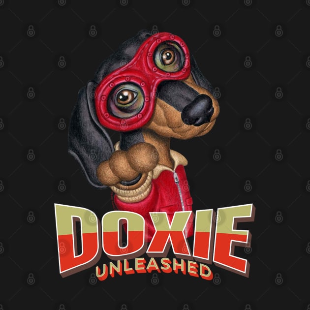 Dachshund Unleashed by Danny Gordon Art