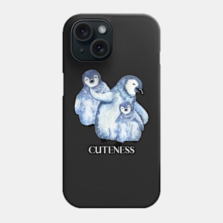 Cute fluffy Penguins Design Phone Case