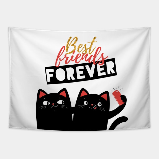 Best friends forever cats Tapestry by Marysha_art