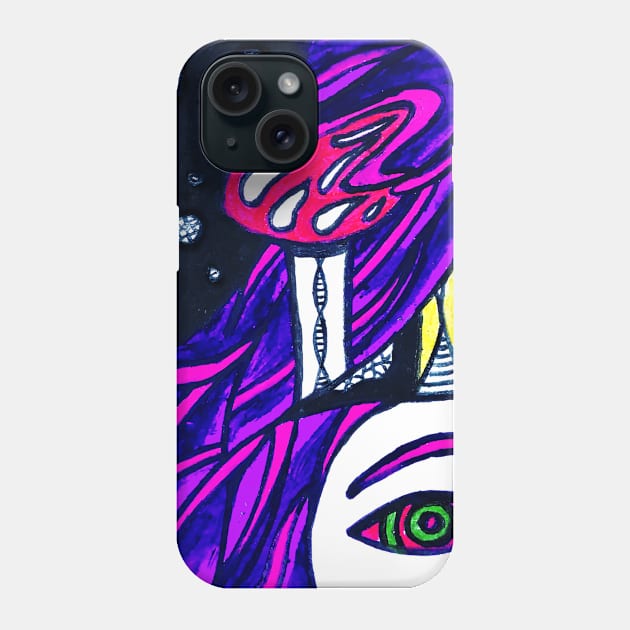 Magic Mushrooms Phone Case by Aefe