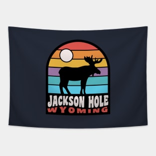 Jackson Hole Wyoming Moose Badge Tapestry