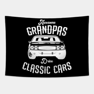 Awesome Grandpas Drive Classic Cars Tapestry