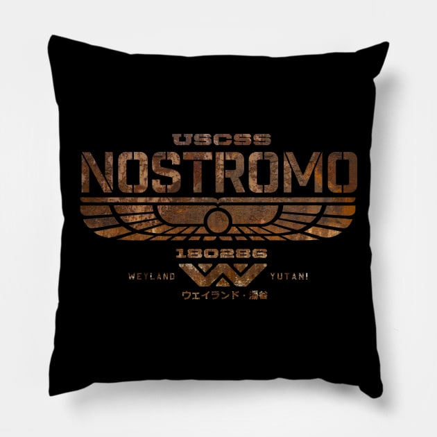 USCSS Nostromo Pillow by MindsparkCreative