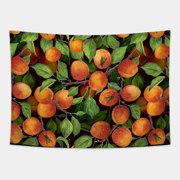 Apricot garden 1 Tapestry by katerinamk