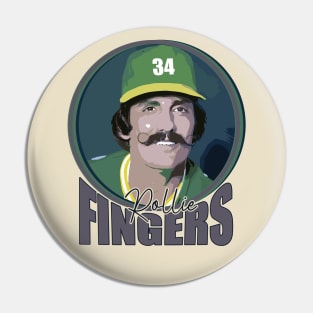 Rollie Fingers Vintage Design Pin