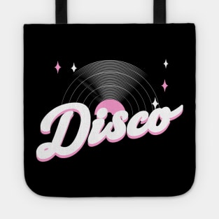 DISCO  - Vintage Vinyl (pink) Tote