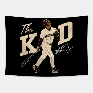 Ken Griffey Jr The Kid Basketball Legend Signature Vintage Retro 80s 90s Bootleg Rap Style Tapestry