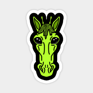 Horse Alien Magnet