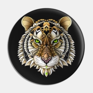 Ornate Tiger Pin