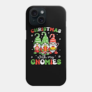 Christmas With My Gnomies Xmas Family Gnome Lover Women Men Phone Case