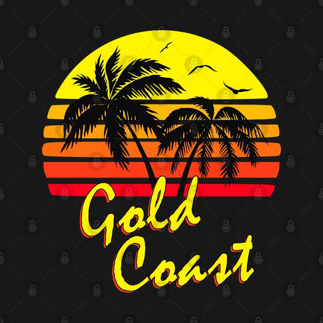 Gold Coast Retro Sunset by Nerd_art