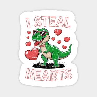 Dinosaur I Steal Hearts Magnet