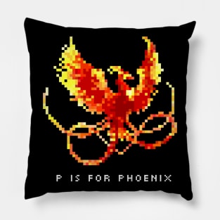 P is for Phoenix Pillow