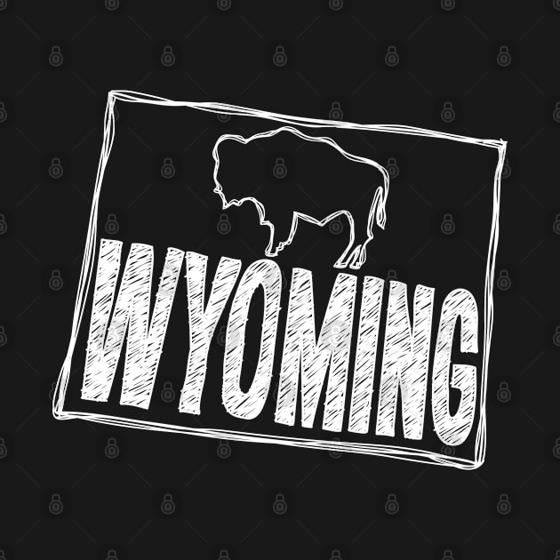 Wyoming (White Graphic) by thefunkysoul