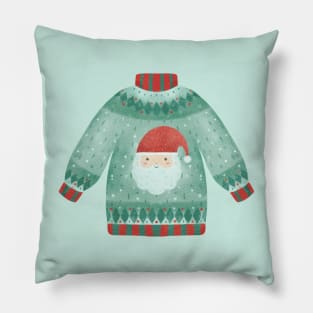 Santa Christmas sweater Pillow