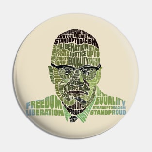 Malcolm X Pin