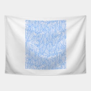 Blue Feather Angel Wings Print Tapestry