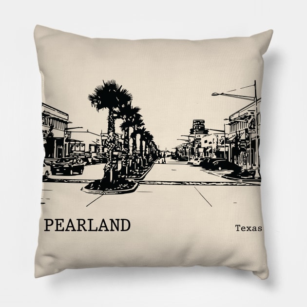 Pearland Texas Pillow by Lakeric