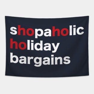 Holiday Scrabble Words - design no. 3 ( dark shirts ) Tapestry