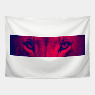 Lion Eyes (Red) Tapestry