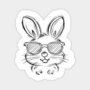 Funny Rabbit Cute Bunny Rabbit Breeder Magnet