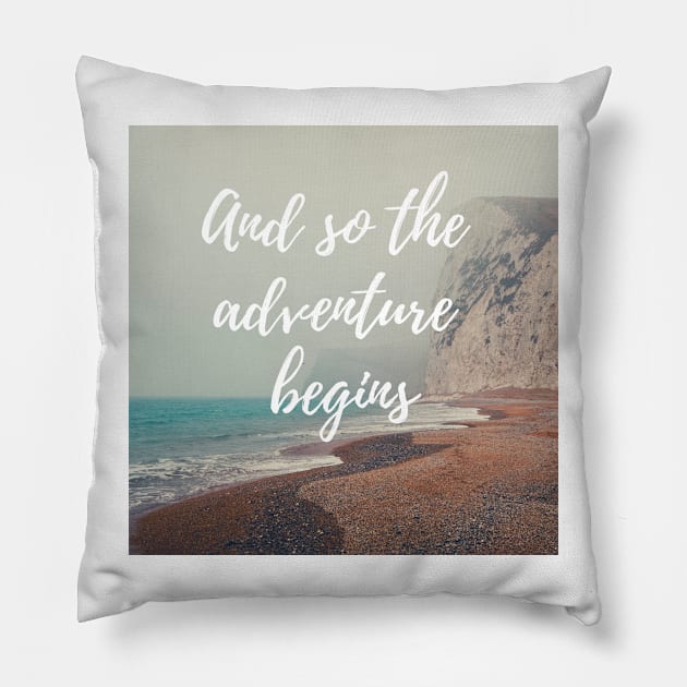And so the adventure begins Pillow by MyCraftyNell