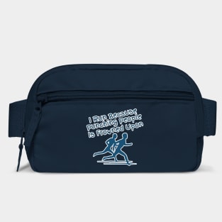 I Run Because Punching People Is Frowned Upon – Funny Cross Country Running Quote Bag