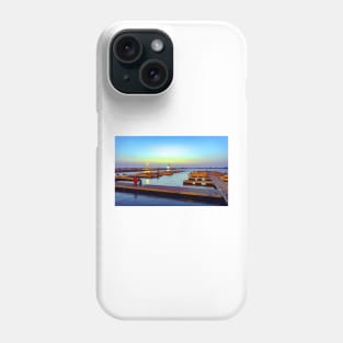 night at the harbor Phone Case