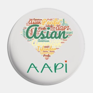 AAPI Support Love Pin