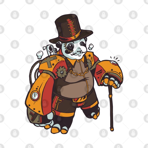 Steampunk Panda by madeinchorley