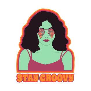 Cool Girl says Stay Groovy T-Shirt