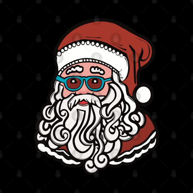 Santa Claus Wearing Sunglasses by FlippinTurtles