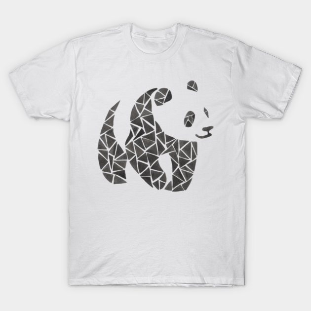 Geometric Panda - Panda - T-Shirt