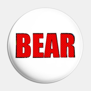 Red bear Pin