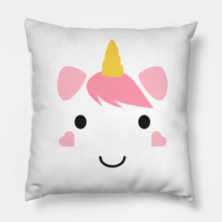 Unicorn face Pillow