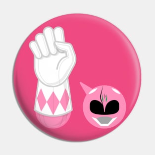 PINK RANGER hand-power Pin