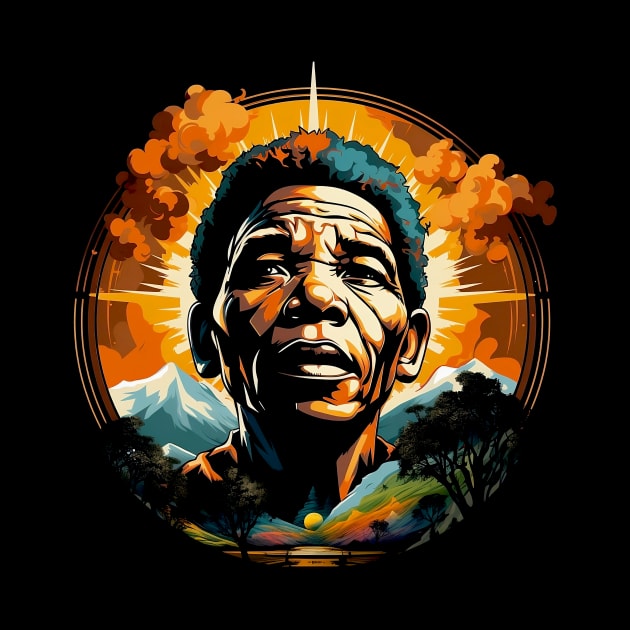 Mandela's Legacy: A Modern Tribute in Color and Light by IdeationLab