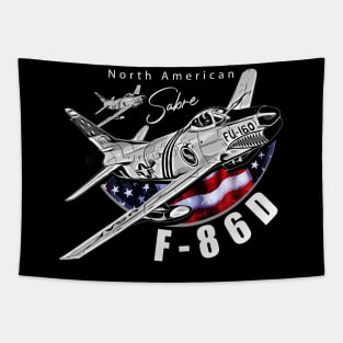 North American F-86D Sabre Vintage Aircraft Tapestry